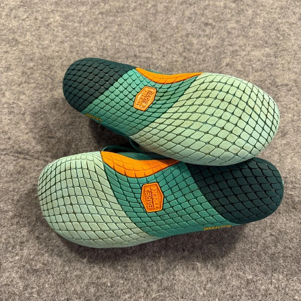 TSLA BareTrek Shoes Womens Size 8.5 Green Mesh Barefoot‎ Running Minimalist